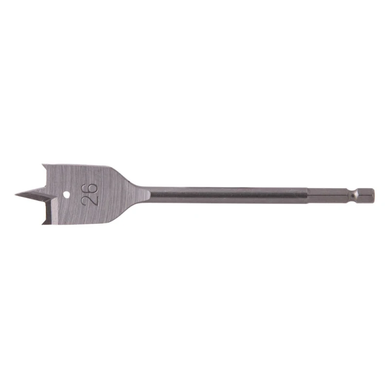 Image of Makita 1/4" Hex Shank Flat Wood Drill Bit E-17295 Diameter: 26mm