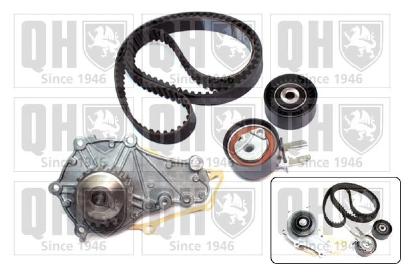Image of QUINTON HAZELL Water pump and timing belt kit QUINTON HAZELL QBPK6440