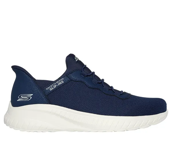 Image of Skechers Bobs Squad Chaos Slip On Trainers Mens Slip On Trainers 7 (41) Blue 10089318270