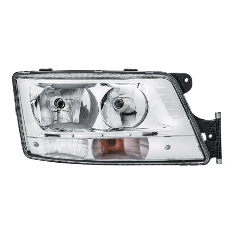 Image of HELLA 1EH 354 987-021 Headlights H7/H7, Right, with bulbs, Halogen Headlight (259)