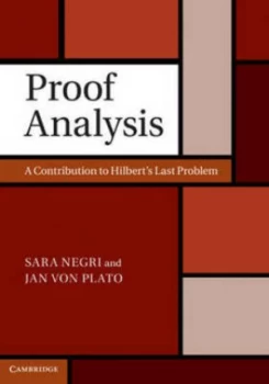 Image of Proof Analysis by Sara Negri Hardback
