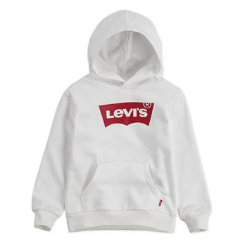 image of Levis BATWING HOODIE boys's Childrens sweatshirt in White - Sizes 10 years,12 years,14 years,16 years