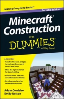Image of Minecraft Construction for Dummies by Adam Cordeiro Paperback