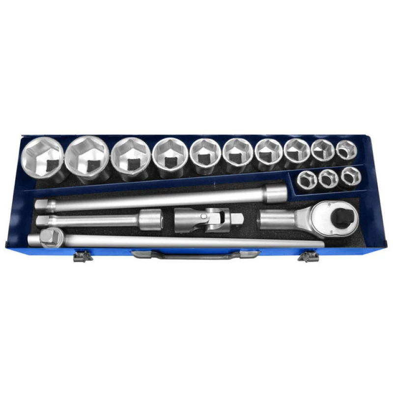 Image of Expert by Facom 20 Piece 3/4" Drive Hex Socket Set Metric E194683 Drive: 3/4"