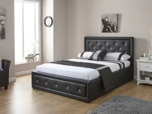 Image of Hollywood Black Ottoman