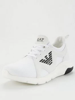 Image of Emporio Armani EA7 A Racer Mesh Runner Trainers White Size 10 Men