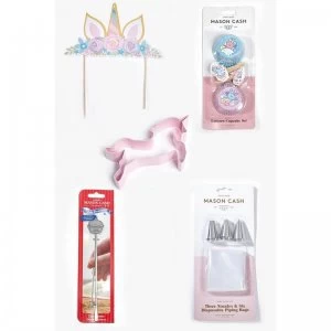 image of Mason Cash Unicorn Cake Set