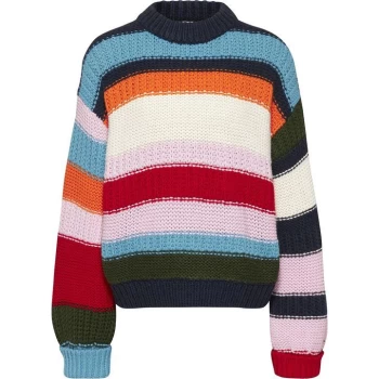 Image of Tommy Jeans Tommy Jeans Multi Colourblock Knit - Twilight Navy