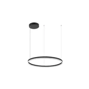 Image of Areos LED Ceiling Pendant Light 55W 3000K Aluminum Dimmable Recessed Downlight Black