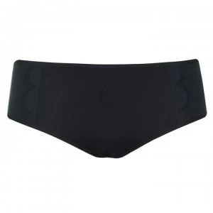 Image of Seafolly Petal Mid Bikini Bottoms - Black