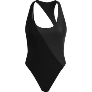 Image of Calvin Klein Scoop Back One Piece-Rp - Black