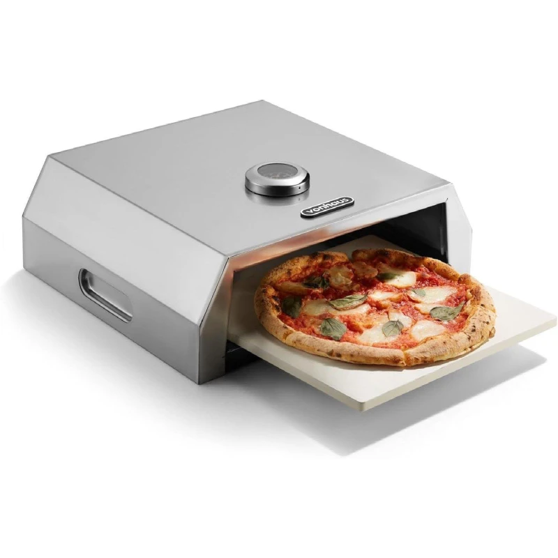 Image of VonHaus Outdoor BBQ Pizza Oven Metallic Silver