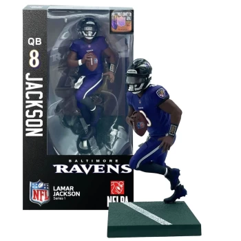 image of NFL Baltimore Ravens 7 Action Figure - Lamar Jackson