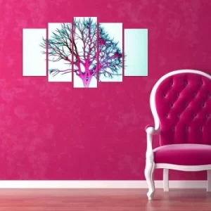 Image of 5MX-8 Multicolor Decorative MDF Painting (5 Pieces)