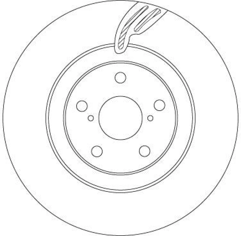 Image of Brake disc TRW DF6792S