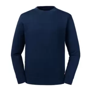 Image of Russell Unisex Adult Reversible Organic Sweatshirt (XS) (French Navy)
