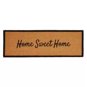 Image of Astley 40x120cm Home Sweet Home Hand Drawn Dooormat, PVC Backed Mat