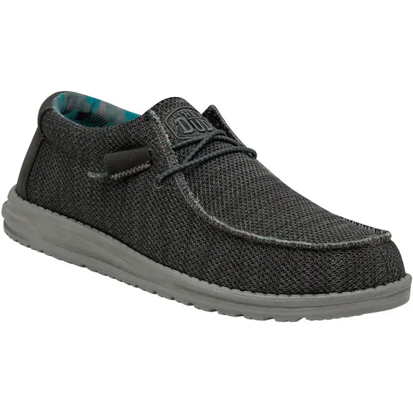 Image of Hey Dude Mens Wally Sox Slip On Trainers Shoes - UK 9 Grey male GDE2663CHA9