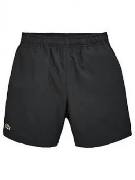 image of Lacoste Sports Boys Classic Short, Black, Size 6 Years