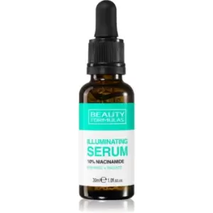 image of Beauty Formulas Illuminating 10% Niacinamide brightening serum for pigment spot correction 30ml