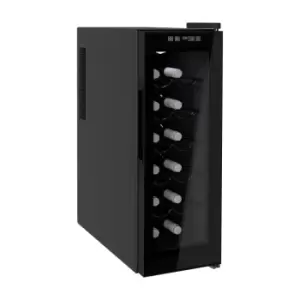 Image of HOMCOM 800-056V70 12 Bottle Wine Cooler - Black