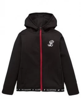 Image of Boys, Illusive London Girls Taped Track Jacket - Black, Size 11-12 Years