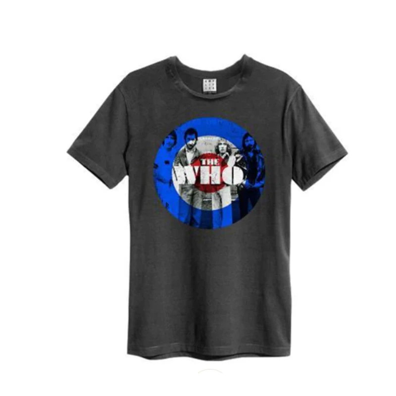 Image of Amplified Amplified Men Target The Who T-Shirt in Charcoal Size: X-Small Charcoal XS Male 5063238238497