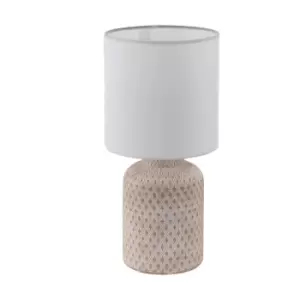 Image of Eglo Bellariva Creme Ceramic Table Lamp