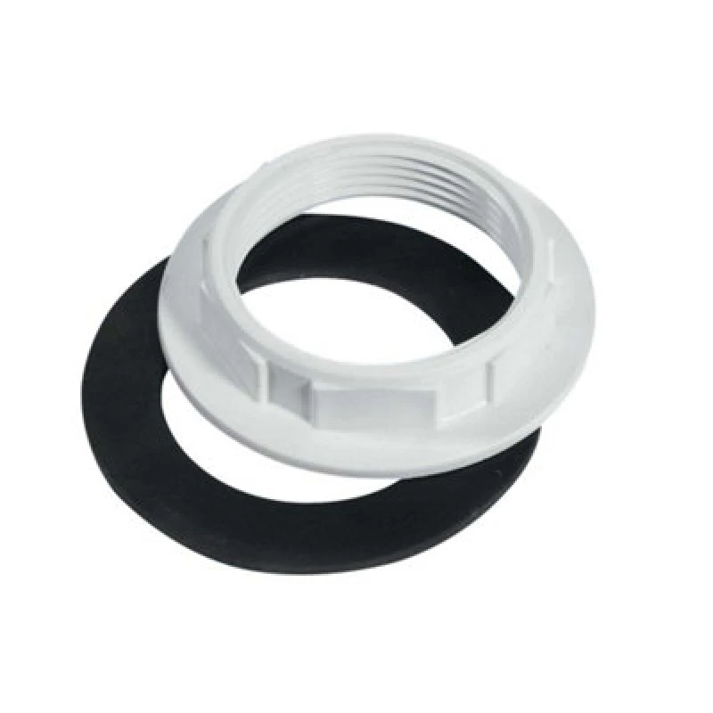Image of McAlpine McAlpine BN3 1.5" White Plastic Backnut with Rubber Washer 1.75" BSP White