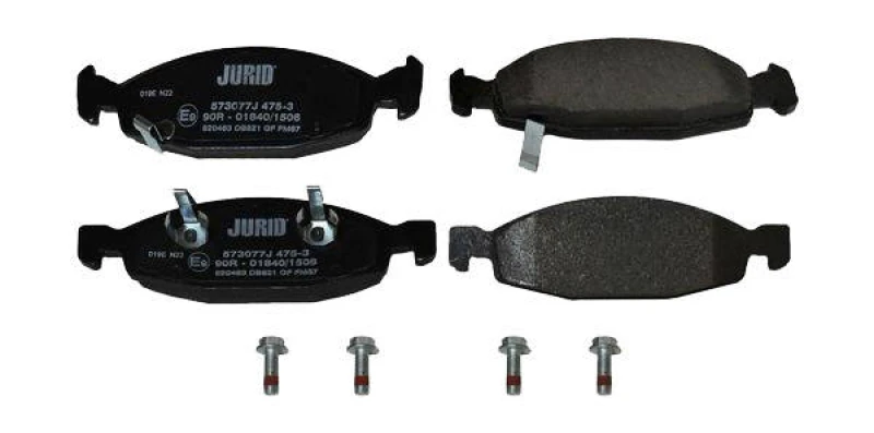 Image of JURID 573077J Brake pad set with acoustic wear warning, without accessories Brake Pad Set,disc brake (402)