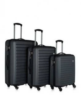 image of Revelation By Antler Dominica 3Pcs Nest Charcoal Suitcases