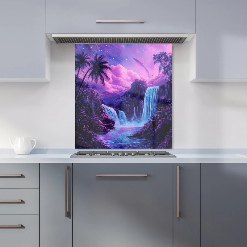 Image of Designer Kitchen Splashbacks Elena Sable: 00056 Kitchen Splashback Size: 600mm x 750mm Multicolor Unisex 600mm x 750mm