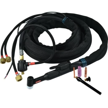 Image of TTS018 Standard Rigid Head TIG Torch 350DC/250AC - Water Cooled X 3.8 Mt - Kennedy