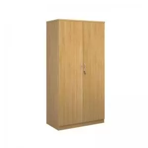 image of Systems double door cupboard 2000mm high - oak