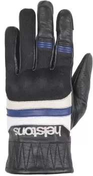 image of Helstons Bull Air Summer Motorcycle Gloves, black-white-blue, Size 3XL, black-white-blue, Size 3XL