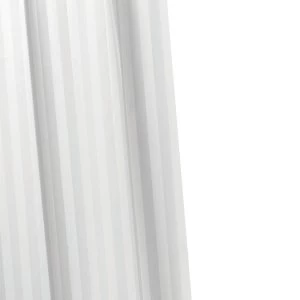 Image of Croydex Woven Stripe Shower Curtain