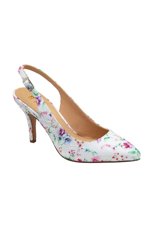 Image of Ravel 'Kavan' Slingback Court Shoes White