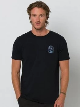 Image of Animal Delux Slave To Graphic T-Shirt - Black