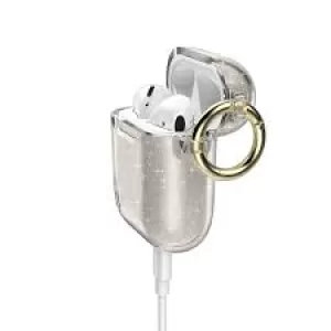 Image of Speck Presidio Pro Apple Airpods Generation 1 and 2 Glear and Gold Cas