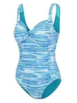 Image of Regatta Sakari Swimsuit - Light Blue, Size 10, Women