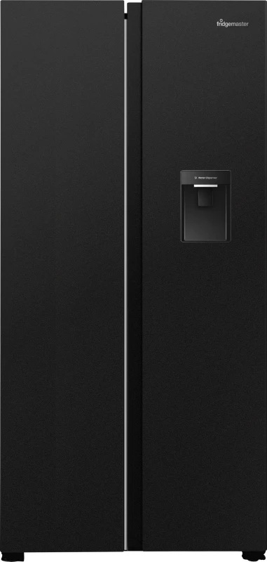 Image of Fridgemaster MS83430DEB1 Non-Plumbed Total No Frost Multi-door American Fridge Freezer - Black - E Rated