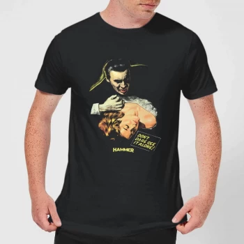 Image of Hammer Horror Dracula Don't Dare See It Alone Mens T-Shirt - Black - 3XL - Black