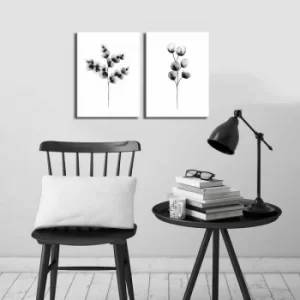 Image of 2P3040CIZC-04 Multicolor Decorative Canvas Painting (2 Pieces)