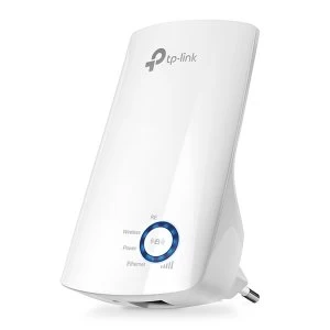 TP-LINK (TL-WA854RE) 300Mbps Wall-Plug WiFi Range Extender, No LAN - UK Plug