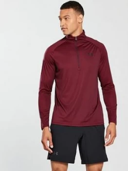 Image of Urban Armor Gear Tech 12 Zip Top Dark Maroon Size XL Men