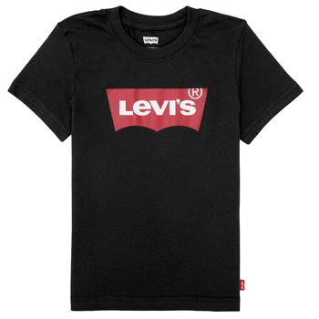 image of Levis BATWING TEE boys's Childrens T shirt in Black - Sizes 2 years,3 ans,4 years,5 years,6 years,8 years