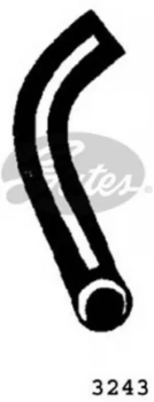 Image of Curved Radiator Hose 200mm X 32 Gates 3243