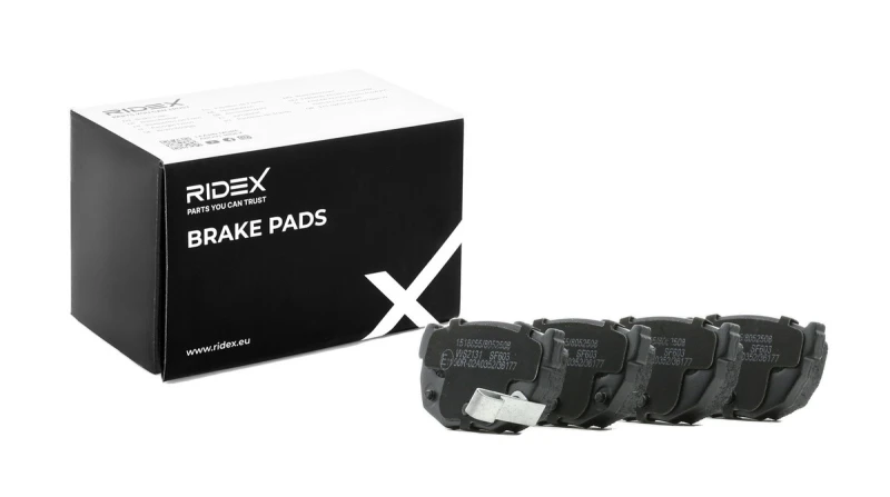 Image of RIDEX 402B0899 Brake pad set Rear Axle, with acoustic wear warning Brake Pad Set,disc brake (402)