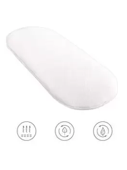 Image of Clair De Lune Natural Bamboo Wicker Moses Basket Mattress