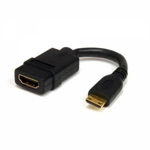 image of 5" High Speed HDMI Cable with Ethernet HDMI to HDMI Mini FM